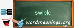 WordMeaning blackboard for swiple
